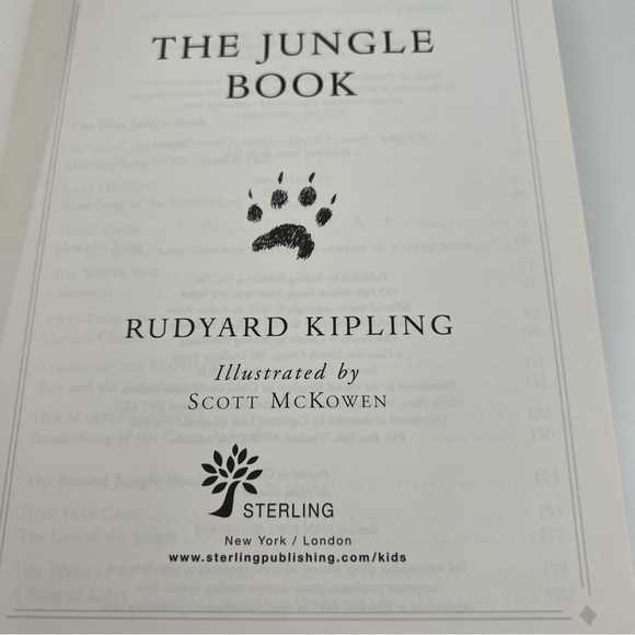 The jungle book hardbound book with built in satin bookmark 2007 - Picture 2 of 6